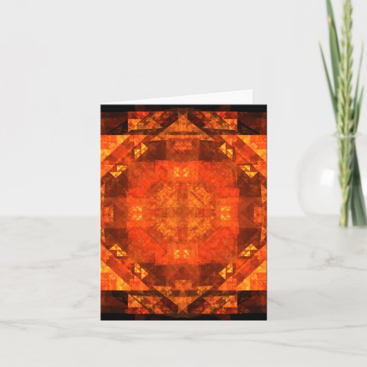 Abstracte kunstbriefkaart voor versnijding kaart (Voorkant)