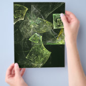 Abstracte kunstbrochure met twisted Balance Flyer (Hand)