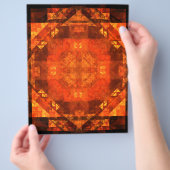 Abstracte kunstbrochure voor de verlichting flyer (Hand)