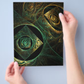 Abstracte kunstbrochure voor magische trillingen flyer (Hand)