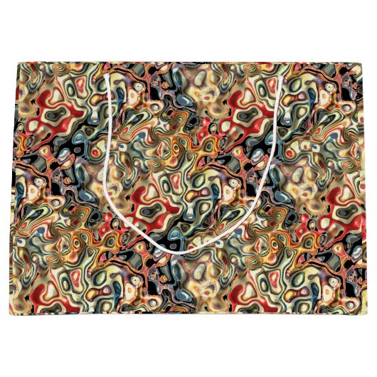 Abstracte kunstcadeau groot cadeauzakje (Voorkant)