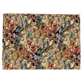 Abstracte kunstcadeau groot cadeauzakje (Achterkant)