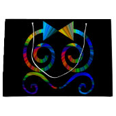 Abstracte kunstcadeau large cadeautasje (Voorkant)