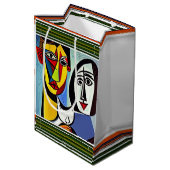 Abstracte Kunstcadeautas Medium Cadeauzakje (Achterkant Gekanteld)