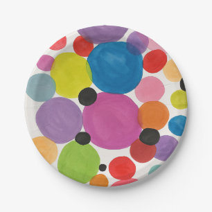 Abstracte kunstcirkels Groet Papieren Bordje
