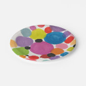 Abstracte kunstcirkels Groet Papieren Bordje (Gekanteld)