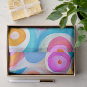 Abstracte Kunstcirkels Helder Kleuren Aangepaste N Tissuepapier (Geschenk)