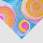 Abstracte Kunstcirkels Helder Kleuren Aangepaste N Tissuepapier (Detail)
