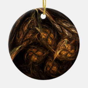 Abstracte kunstcirkelvormgeving moeder aarde keramisch ornament