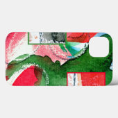 abstracte kunstcollage, gemengde media en waterver Case-Mate iPhone case (Achterkant (horizontaal))