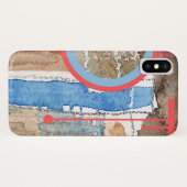 abstracte kunstcollage, gemengde media en waterver Case-Mate iPhone case (Achterkant (horizontaal))