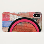 abstracte kunstcollage, gemengde media en waterver Case-Mate iPhone case (Achterkant (horizontaal))