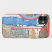 abstracte kunstcollage, gemengde media en waterver Case-Mate iPhone case (Achterkant (horizontaal))