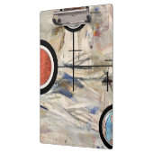 abstracte kunstcollage, gemengde media en waterver klembord (Links)