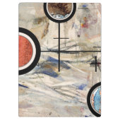 abstracte kunstcollage, gemengde media en waterver klembord (Achterkant)