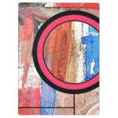 abstracte kunstcollage, gemengde media en waterver klembord (Achterkant)