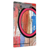 abstracte kunstcollage, gemengde media en waterver klembord (Rechts)