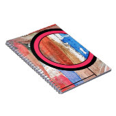 abstracte kunstcollage, gemengde media en waterver notitieboek (Rechterzijde)