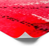 abstracte kunstcollage, gemengde media en waterver poster (Hoek)