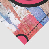 abstracte kunstcollage, gemengde media en waterver tissuepapier (Detail)