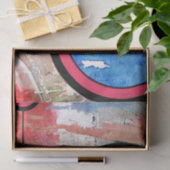 abstracte kunstcollage, gemengde media en waterver tissuepapier (Geschenk)