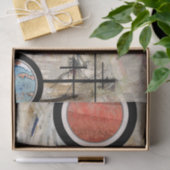 abstracte kunstcollage, gemengde media en waterver tissuepapier (Geschenk)