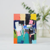 Abstracte Kunstcompositie  Briefkaart (Staand voorkant)