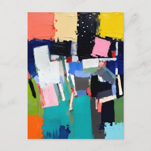 Abstracte Kunstcompositie  Briefkaart (Voorkant)