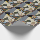 Abstracte Kunstcompositie Cadeaupapier (Hoek)