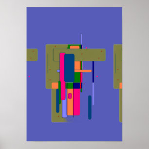 Abstracte Kunstcompositie Poster