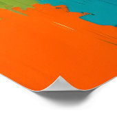 Abstracte Kunstcompositie Poster (Hoek)