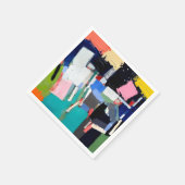 Abstracte Kunstcompositie Servet (Hoek)