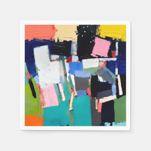 Abstracte Kunstcompositie  Servet (Voorkant)