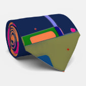 Abstracte Kunstcompositie  Stropdas (Opgerold)