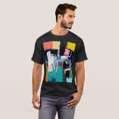 Abstracte Kunstcompositie T-shirt (Voorkant volledig)