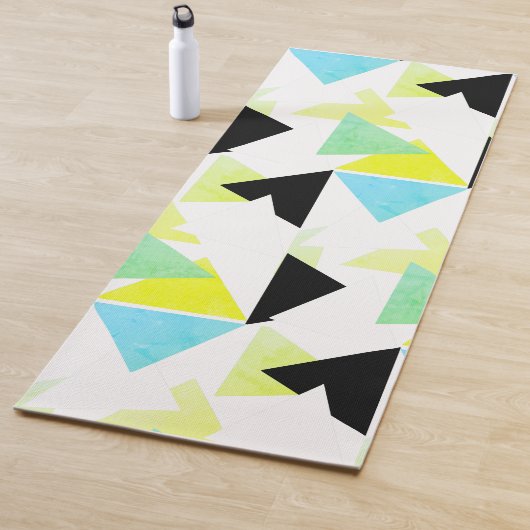 Abstracte kunstdriehoek Pyramid Pattern Yoga Mat (In situ)