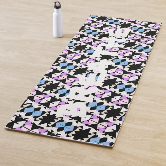 Abstracte kunstdriehoek Pyramide Breathe Yoga Mat (In situ)