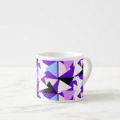 Abstracte kunstdriehoek Pyramide Patroonkoffie Mok (Voorkant rechts)