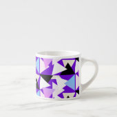 Abstracte kunstdriehoek Pyramide Patroonkoffie Mok (Rechts)