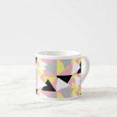 Abstracte kunstdriehoek Pyramide Patroonkoffie Mok (Voorkant rechts)