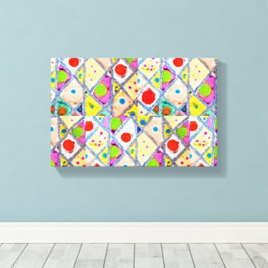 Abstracte kunstdrukken van Miabo Enyadike Canvas Afdruk (Insitu (Houten vloer))