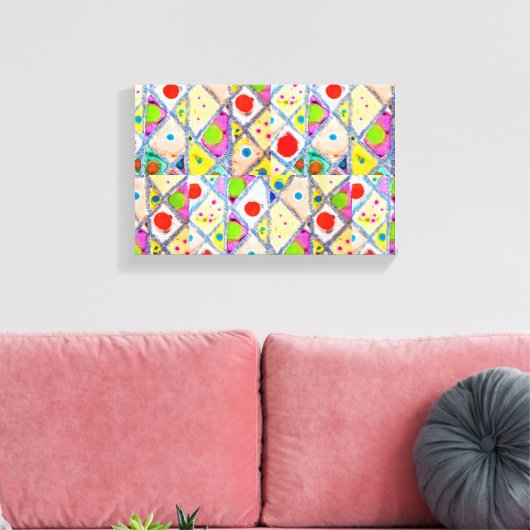 Abstracte kunstdrukken van Miabo Enyadike Canvas Afdruk (Insitu (Woonkamer))