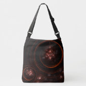Abstracte kunstdwarsdoorsnede crossbody tas (Voorkant)