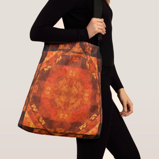 Abstracte kunstdwarsdoorsnede voor de versnijding crossbody tas (Dichtbij)