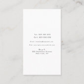 Abstracte kunstenaarstextuur vorm neutraal bedrijf afsprakenkaartje (Achterkant)