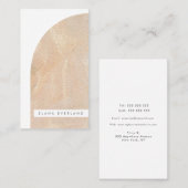 Abstracte kunstenaarstextuur vorm neutraal bedrijf afsprakenkaartje (Voorkant / Achterkant)