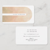 Abstracte kunstenaarstextuur vorm neutraal bedrijf afsprakenkaartje (Voorkant / Achterkant)