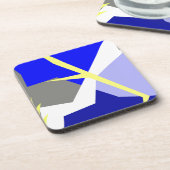 Abstracte kunstenergie bier onderzetter (Linkerzijde)