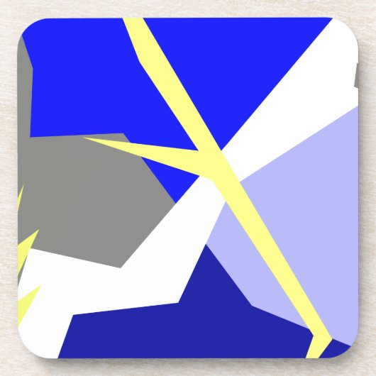 Abstracte kunstenergie bier onderzetter (Voorkant)