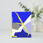 Abstracte kunstenergie briefkaart (Staand voorkant)